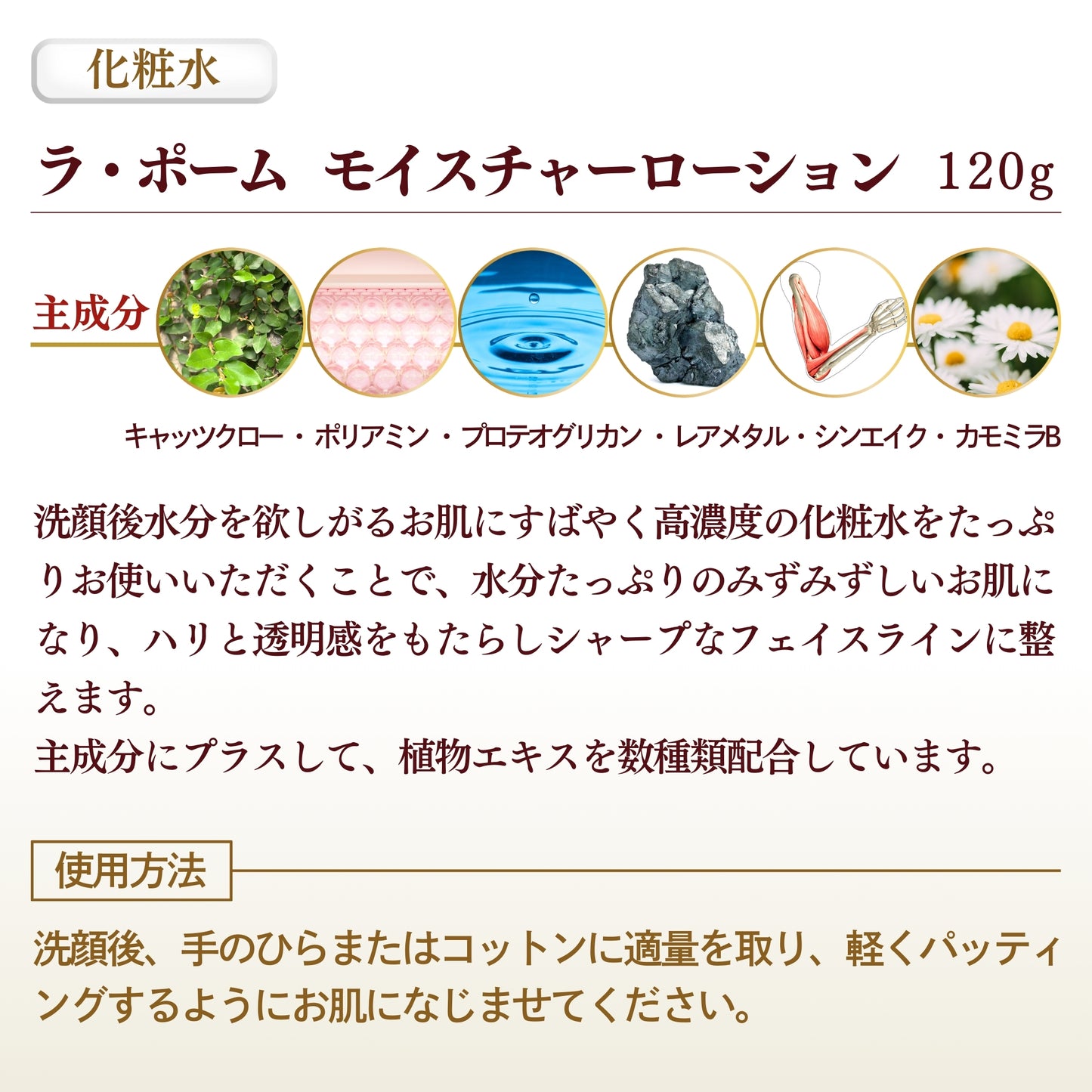 ラ・ポーム モイスチャーローション 120g