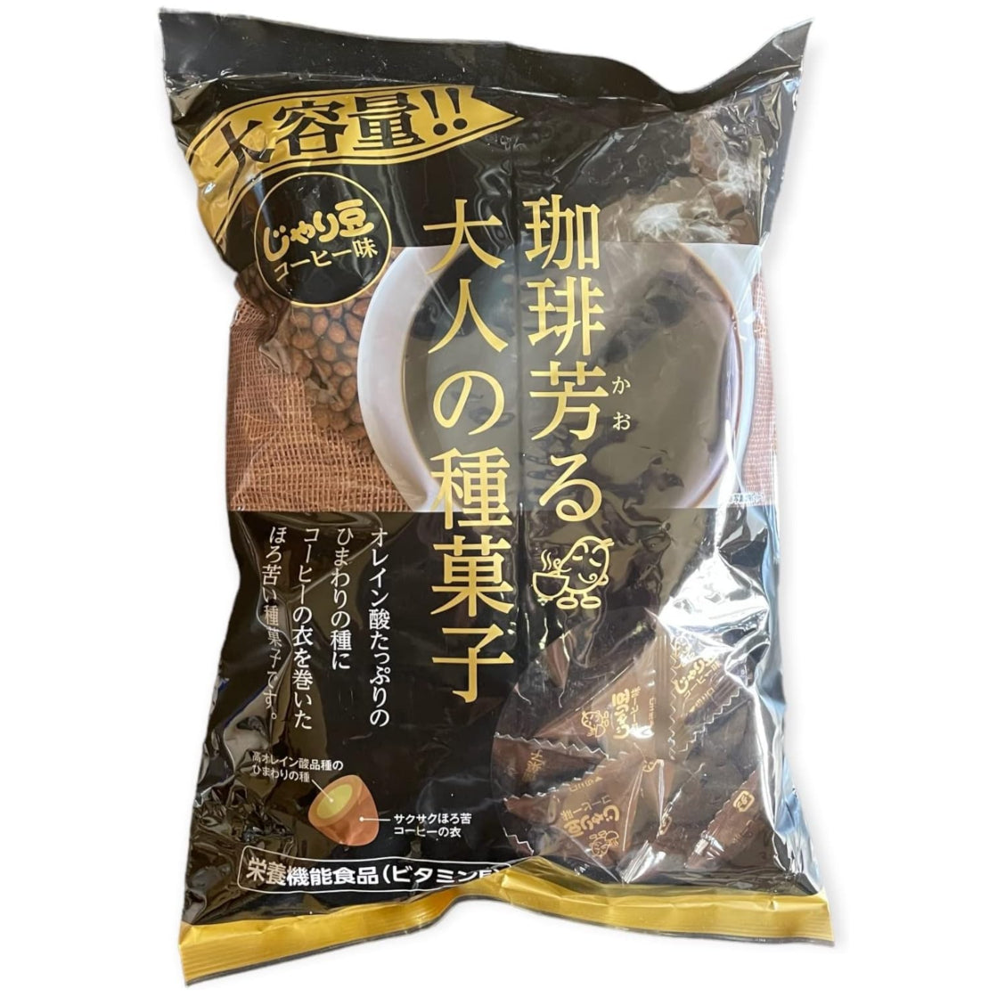 トーノー　じゃり豆320ｇ＋じゃり豆濃厚チーズ280ｇ＋じゃり豆コーヒー味280ｇ＋フェミニンギフトバックおまけ付