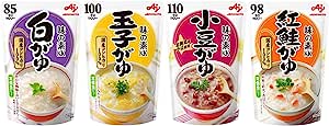 味の素KK おかゆ 白がゆ250g、玉子がゆ250g、小豆がゆ250g、紅鮭がゆ250g 【4種アソート】 各2個セット