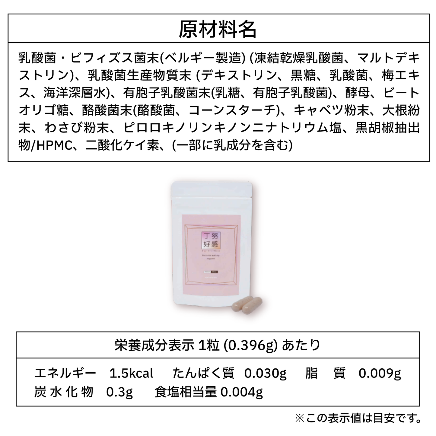 ZERO ONE 丁努好感 -チョードイイカンジ- 乳酸菌活サプリメント