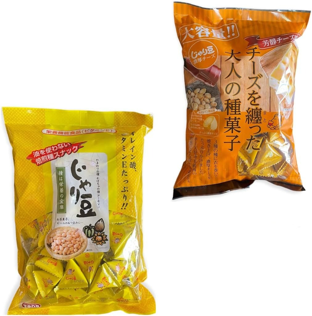 トーノー栄養機能食品（ビタミンE）じゃり豆320g＋じゃり豆濃厚チーズ280g業務用大袋のセット品