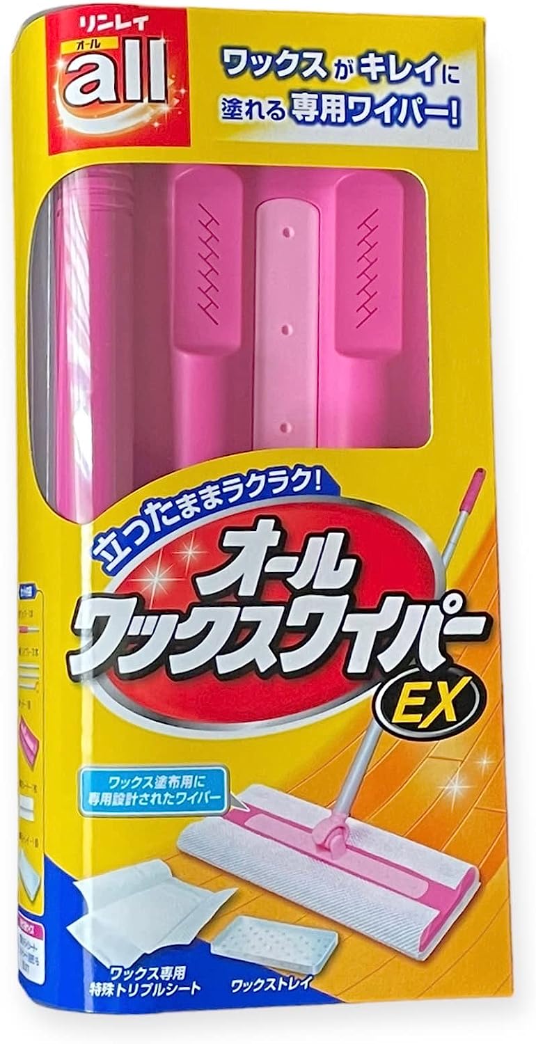 リンレイ 室内犬のためのすべり止め床用コーティング剤（500ml）＋オールワックスワイパーEX1個＋オールワックスワイパー取り換えシート（５枚入）３個