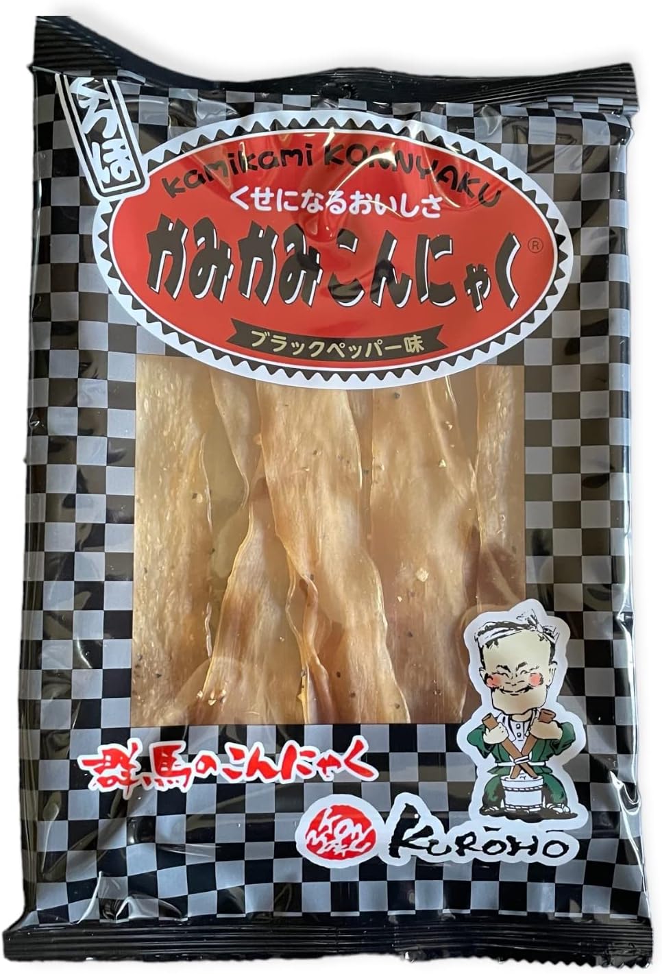 かみかみこんにゃく「ブラックペッパー」・「スパイシービーフ」・「蒟蒻ジャーキー」各２セット