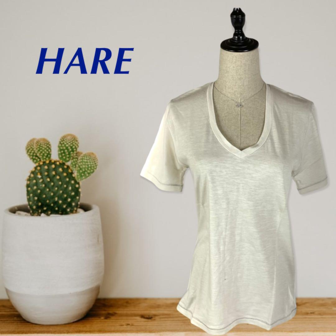 【新品】HARE Tシャツ　ホワイト　サイズＳ　日本製