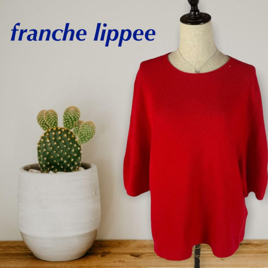 【新品】franche lippee ニットセーター　5分袖　サイズ3L