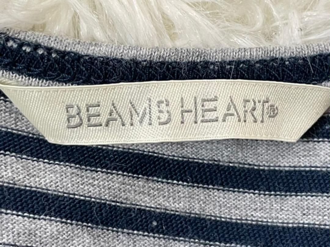 BEAMS HEART タンクトップ　紺、グレー横縞　サイズS 日本製