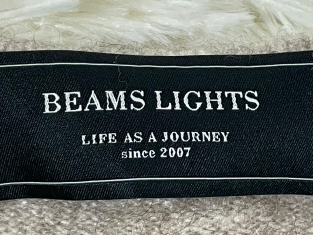 BEAMS LIGHTS ニットワンピース　サイズ38 ベージュ　ポケット有