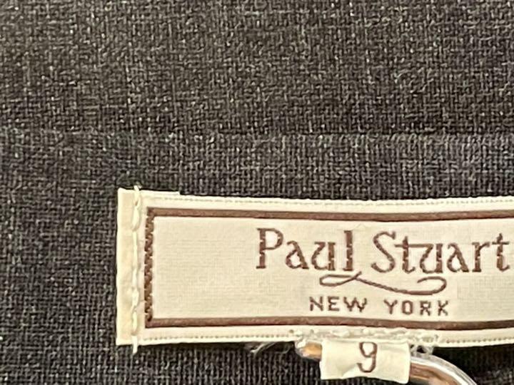 Paul Stuart スカートスーツ　ダークグレー　サイズ上11下9 ウール