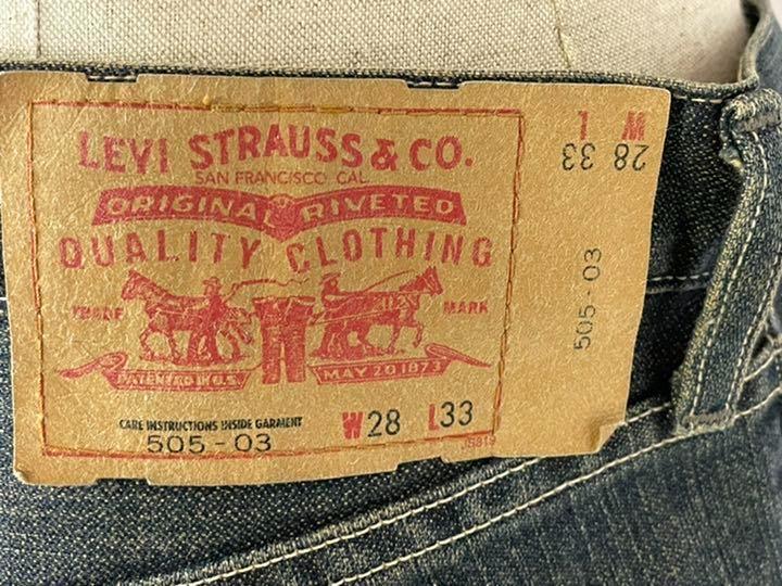 levi's デニム505-03 サイズＷ28 Ｌ33 紺　日本製