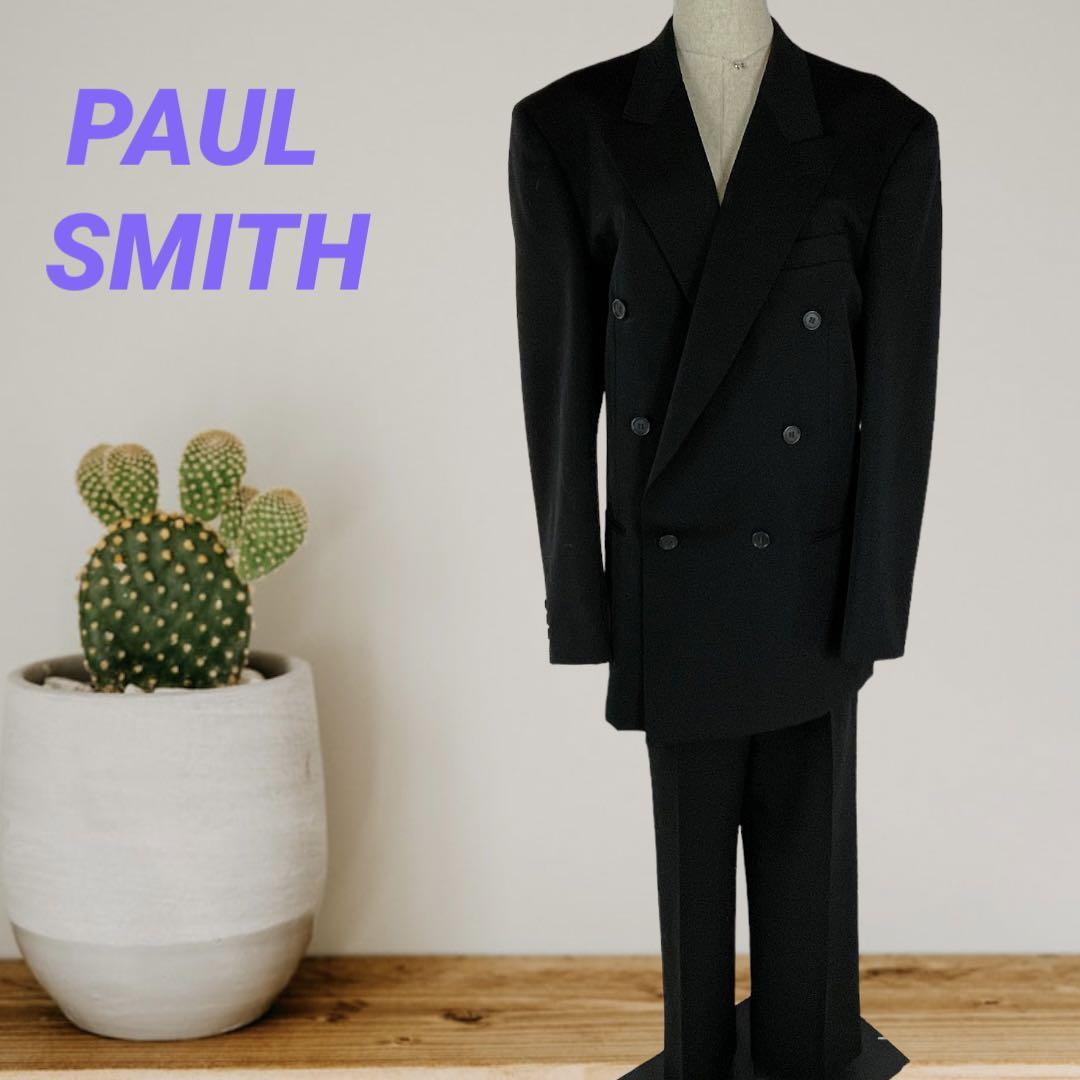 美品Paul Smithフォーマルセット　黒　サイズ93-79-175 ウール